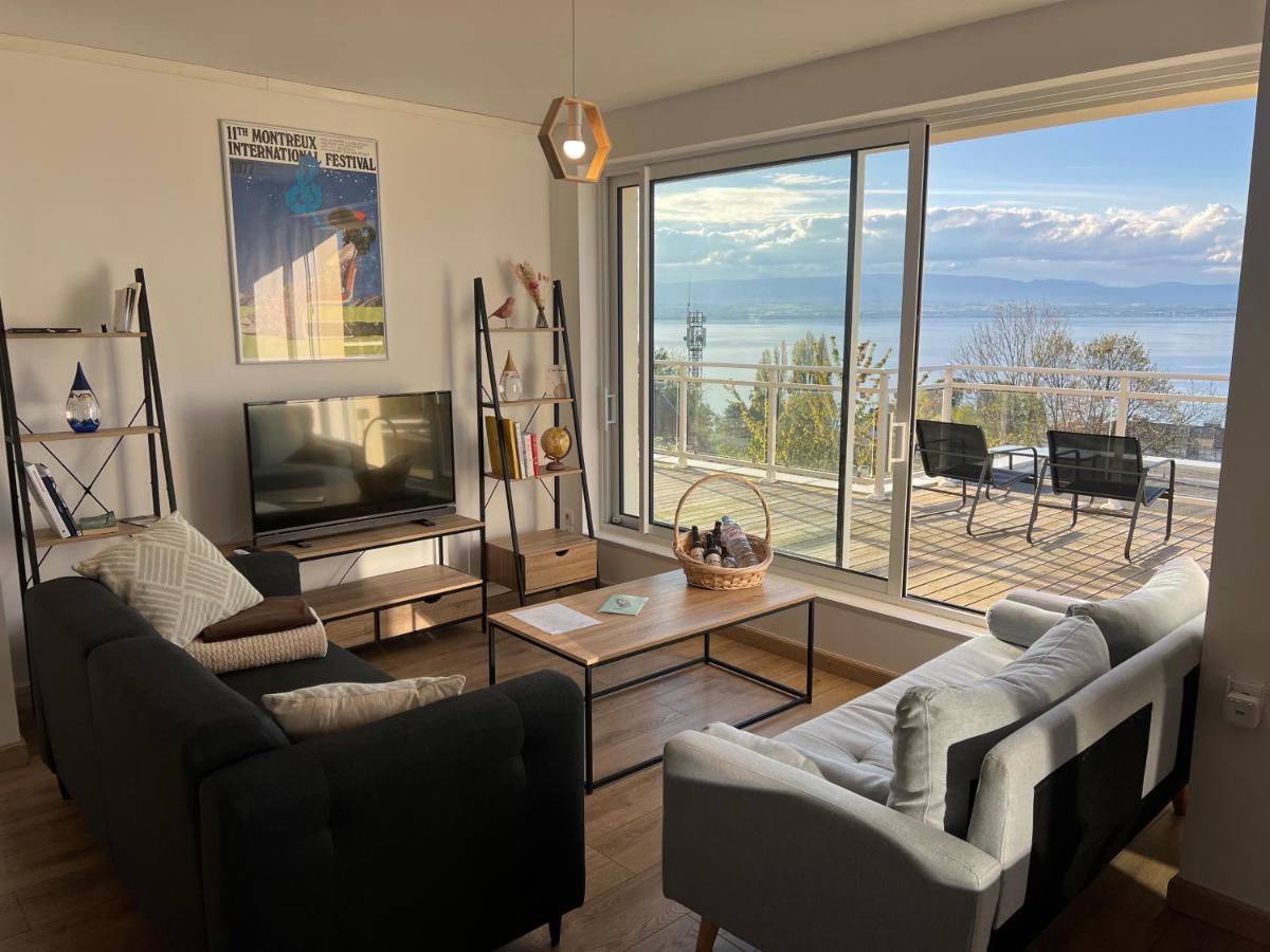 Leman Panoramique Avec Terrasse A Deux Pas Du Centre-Ville Évian-les-Bains Exterior foto
